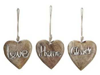 Coeur en bois Hang.Love/Luck/Home VE 6 so1873 1