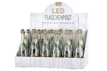 Bouteille de champagne en verre 5-LED po.wood VE 18 so2029 5