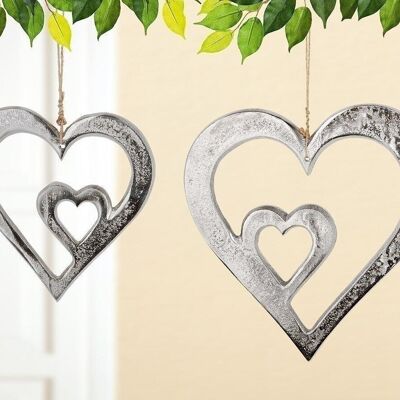 Cintre coeur en aluminium VE 122077