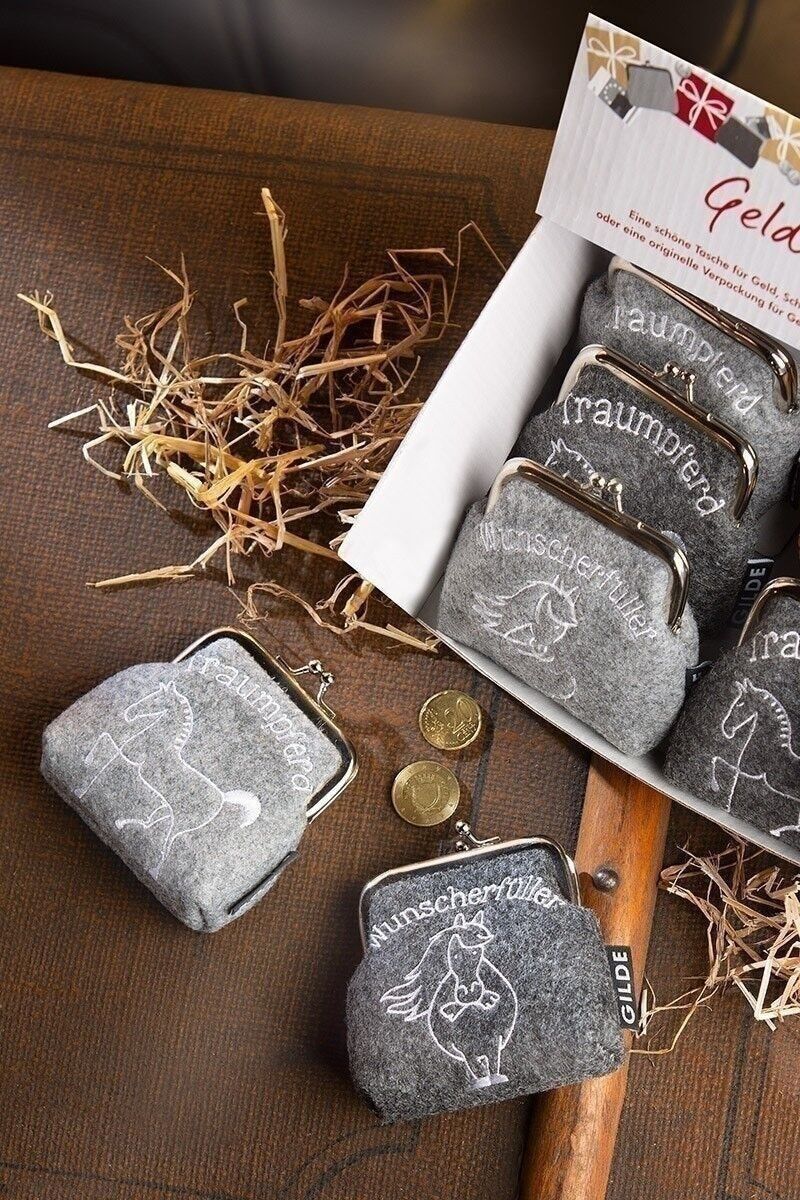 Filz Kleine Geldb.Klipp Pferd VE 12 so2117