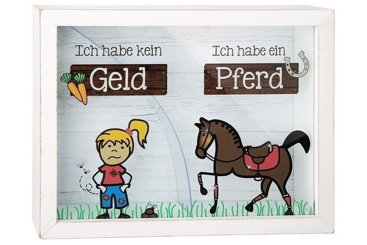 Salvadanaio in MDF "Denaro cavallo" VE 42121