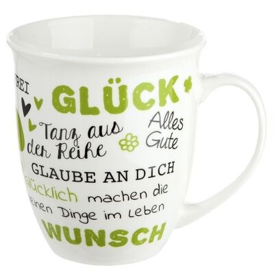 Porcelain jumbo cup "Glück" VE 62195