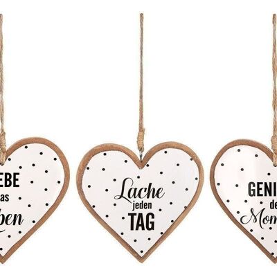MDF hanger hearts with motto VE 24 so2211