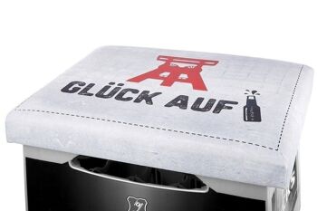 Coussin de siège en plastique "Glück Auf" VE 62260 2