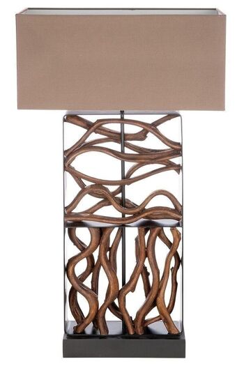 Met/Hol lampe "Roots" noir/marron 2270 5