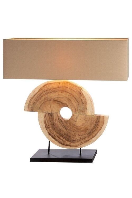 Holz Lampe"Geometric"natur/beig 2272