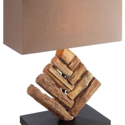 Wooden lamp "Tribe" brown/black 2290