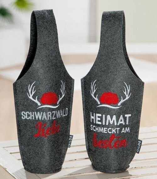 Filz Weinfl.Tasche"Schwarzwald" VE 6 so2316