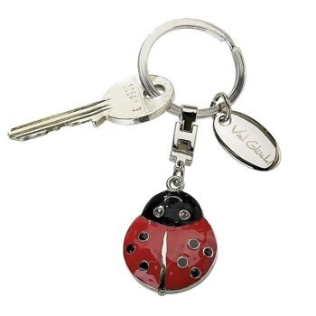 Porte-clés en métal coccinelle VE 242350 2
