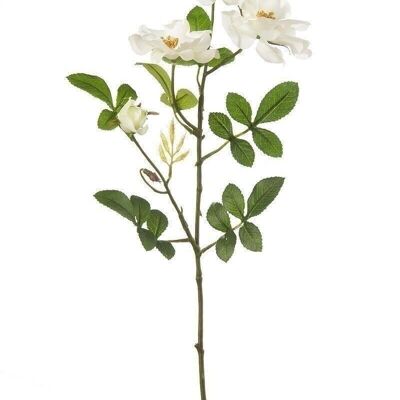 Decorative rose branch "Nancy" white VE 122784