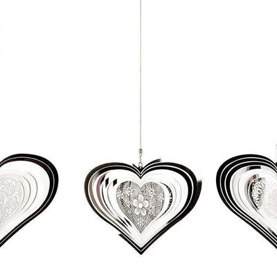 Edelsta wind chime heart "Mandala" VE 3 so2897