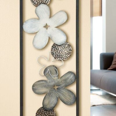 Relieve de pared de metal "Flores" VE 22995