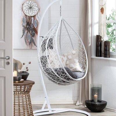 Metal hanging basket "Style" white 3 pieces3000