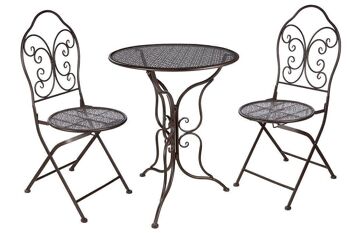 Table/chaise en métal Mandala3046 2