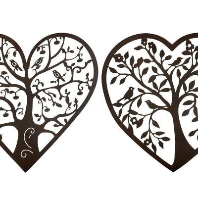 Metal wall relief "heart tree" VE 2 so3093