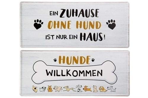 Metall Schild Weisheit "Hund" VE 6 so3164