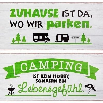 Metal Sign Wisdom "Camping" VE 6 so3185