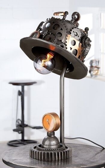 Lampe en métal "Chapeau Steampunk" 3197 2
