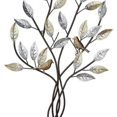 Metal relief tree with birds VE 23203