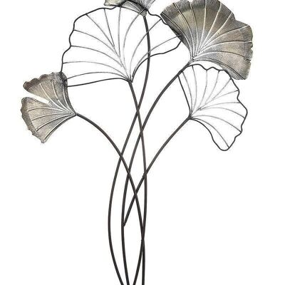 Relieve de pared de metal "Rama de ginkgo" VE 23288