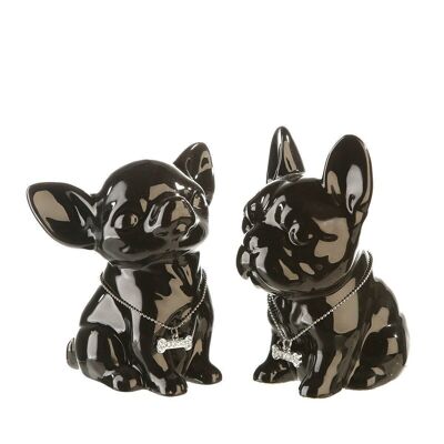 Hucha "Mini Dog" cerámica negra PU 8 so3499