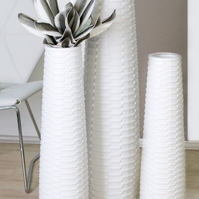 Vase "Catane"céramique blanc 3501