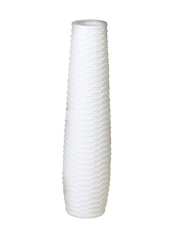 Vase "Catania"céramique.blanc,H.100/D.25cm3503 2