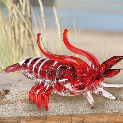 Lobster glass red3513 #glitter