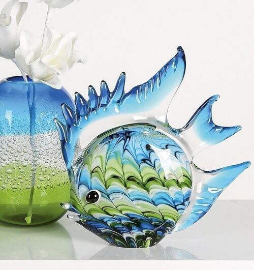 Glasskulptur"Fun Fish" H.28cm3521