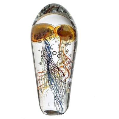 Scultura in vetro "Medusa divertente" H.25cm3525