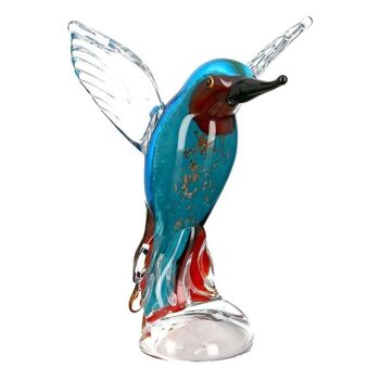 Sculpture en verre "Martin-pêcheur"3536 1