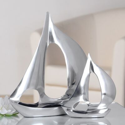 Escultura de aluminio "Bota" pulido VE 23564