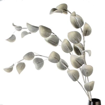 Foam Flower"Leaves" VE 6 grau/weiss gew. L.110cm3618