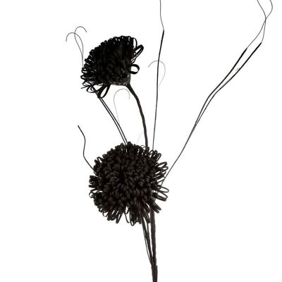 Fleur en mousse "Nero" noir VE 43641