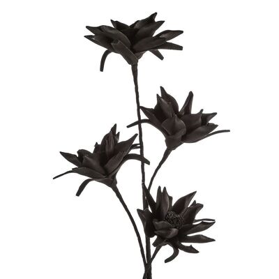 Fleur en mousse "Nero" noir VE 43643