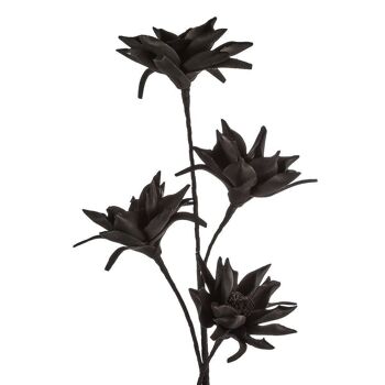 Fleur en mousse "Nero" noir VE 43643 3