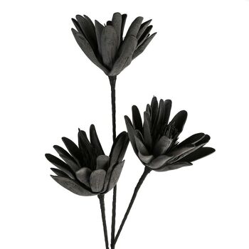 Fleur en mousse "Nero" noir VE 43644 1