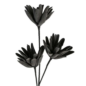 Fleur en mousse "Nero" noir VE 43644 2