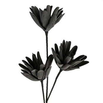 Fleur en mousse "Nero" noir VE 43644 3