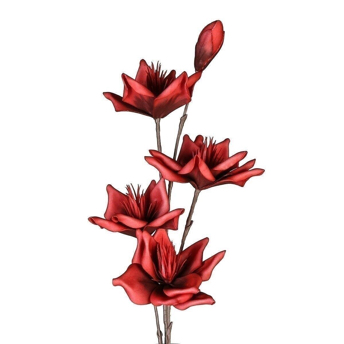 Foam Flower"Jaipur"rot/braun VE 63662