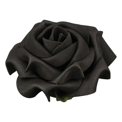 Décoration de table "Rose" noire, en mousse VE 363708