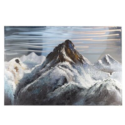 3D picture "Mountain" with aluminum 150x1003734