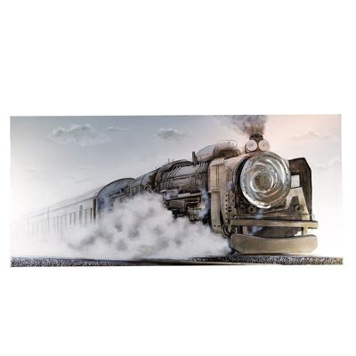 Cuadro 3D "Tren" con aluminio 180x80cm3737