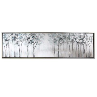 Picture "Allee" antique silver colored frame 180x50cm m3739