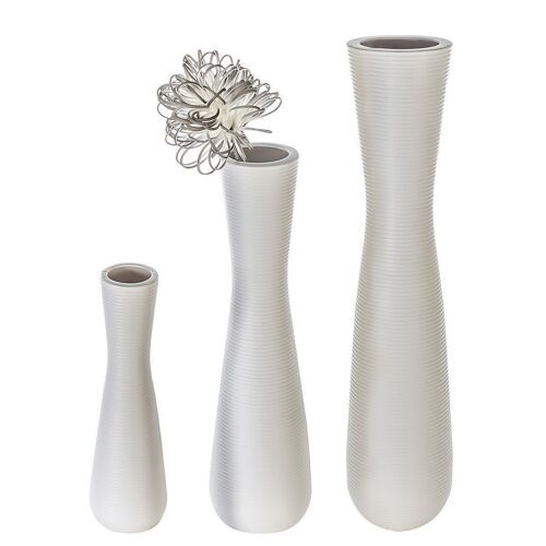 Vase"Crest"Keramik,weißmatt 3897
