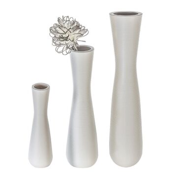 Vase "Crest", céramique, blanc mat 3897 2