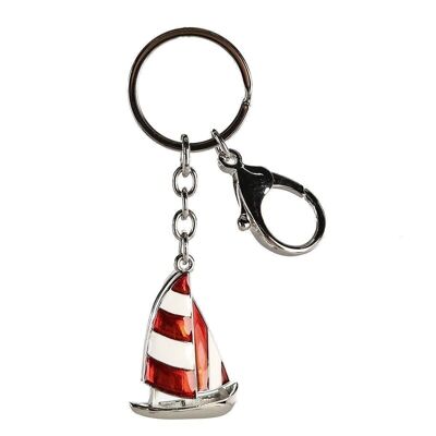 Key ring."Sailing boat" red/white VE 63942