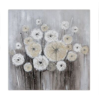 Immagine "Dandelion" bianco/grigio/crema 100x1004001