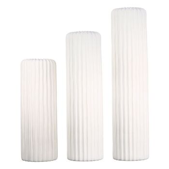 Vase "Fjord" Kera.blanc mat4085 2