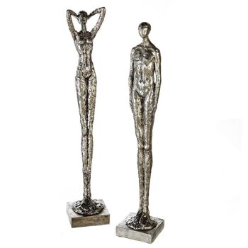 Figurine poly "Millennium" argent VE 2 so4113 1